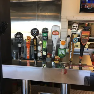 Beers on tap