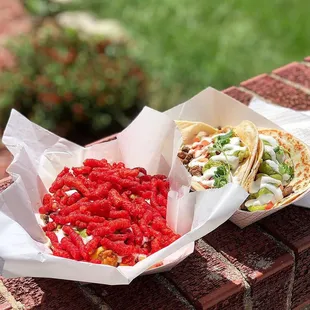 Chicano Tots &amp; quesadilla tacos