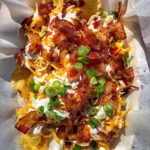 Funky Monkey&apos;s Irish Nachos from St. Paddy&apos;s Day Parade Party! Delicious!
