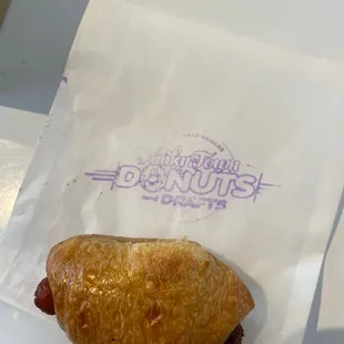 Plain bagel dog