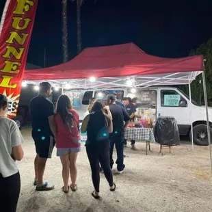 pizza, outside
