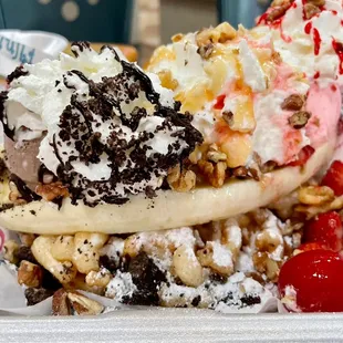 Small Triple banana split. Generous in size! Truly enough for 2. Crafted with big LOVE.
