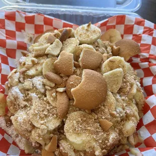 Banana Pudding Funnel Cake!