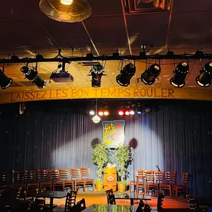 stage with stage lights