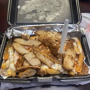 Chicken Greek Fries