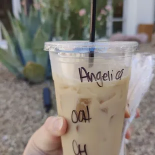 Large Iced Chai Latte With Oat Milk