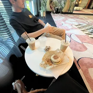 Sausage Egg and Gouda Cheese Sandwich