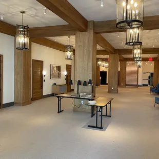 the interior of a building