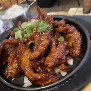 Spicy chicken feet