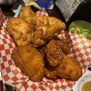 Half &amp; half Korean Fried Chicken