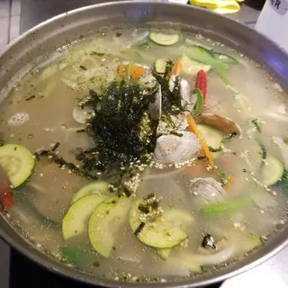 Knife Cut Noodles with Seafood