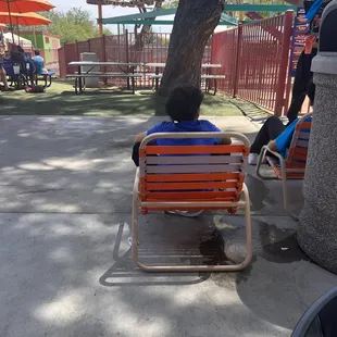 Employees hanging out instead of working.