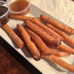 Loved the fish n chips!  Lightly battered and delicious!  Server was excellent!  I do not recommend the funnel cake fries.
