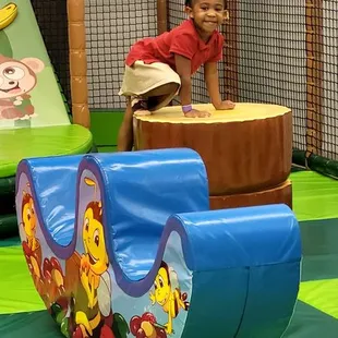 children playing in a play area