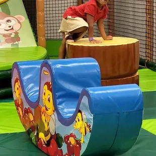 children playing in a play area