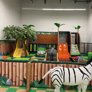 Full view of toddler play area