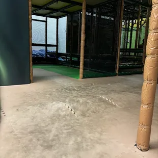 Warped floors in the main area cause countless children to trip (this was one of many spots where children tripped)