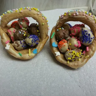 Edible Easter baskets for the dogs