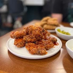 Sweet and Spicy Furai Chicken Wings - Instagram @friesandchives