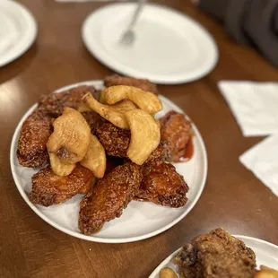 Sweet and spicy chicken wings