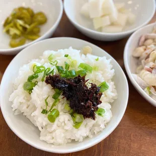 Rice bowl with umami bomb