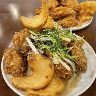 6. Garlic and Green Onion Furai Chicken