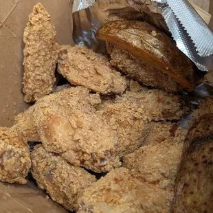 20 pcs wings with wedges