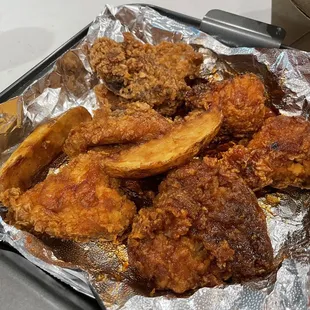 Half of the "Half and half" chicken