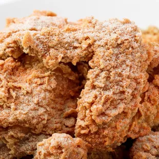 a pile of fried chicken