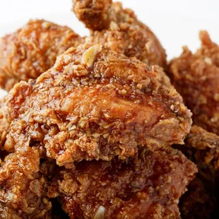 a plate of fried chicken