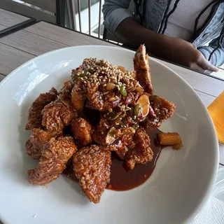 Boneless Kang Jung Chicken (Half) - Medium spicy