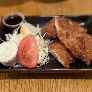 Fried fish. I think it was red snapper fillet? So tender!