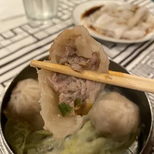 Xiaolongbao (on menu as steamed pork dumplings)