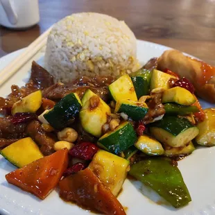 Kung pao   beef lunch combo