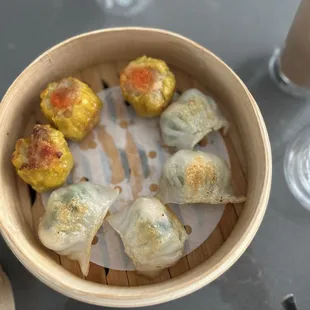 Deep Fried Shu Mai and Chinese Chive Dumpling