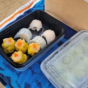 Har Gow Shu Mai Flight Chinese Chive Dumpling Vegetable Gow