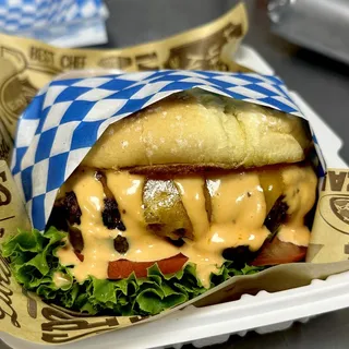 Spicy Larry Burger & Fries