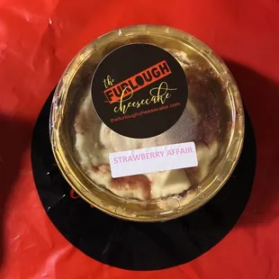 a plate of cheesecake