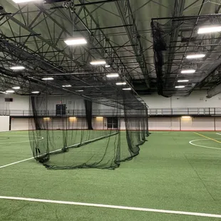 fieldhouse has batting cages