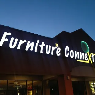 The store sign