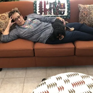 New couch and ottoman