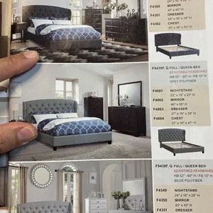 Bed set special order from catalog