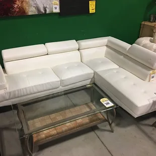 White Sectional *Availability may vary.