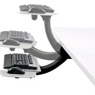 Sit to stand keyboard trays