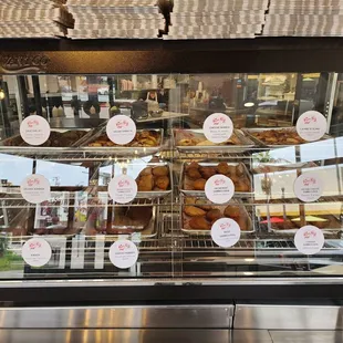 a display of pastries