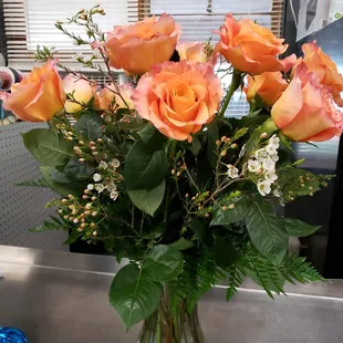 Flowers Debbie recommended and picked up from the Market!