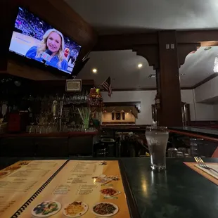 bar area during rainy daytime