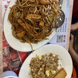 Lo mein sun tofu instead of meat
