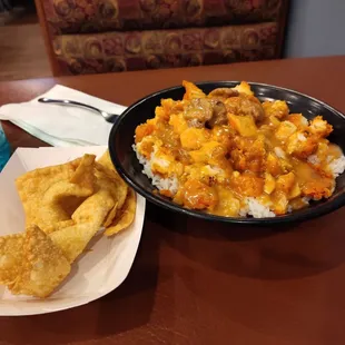 Honey Walnut Chicken and Cream Cheese Wonton