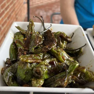 Shishito pepper appetizer